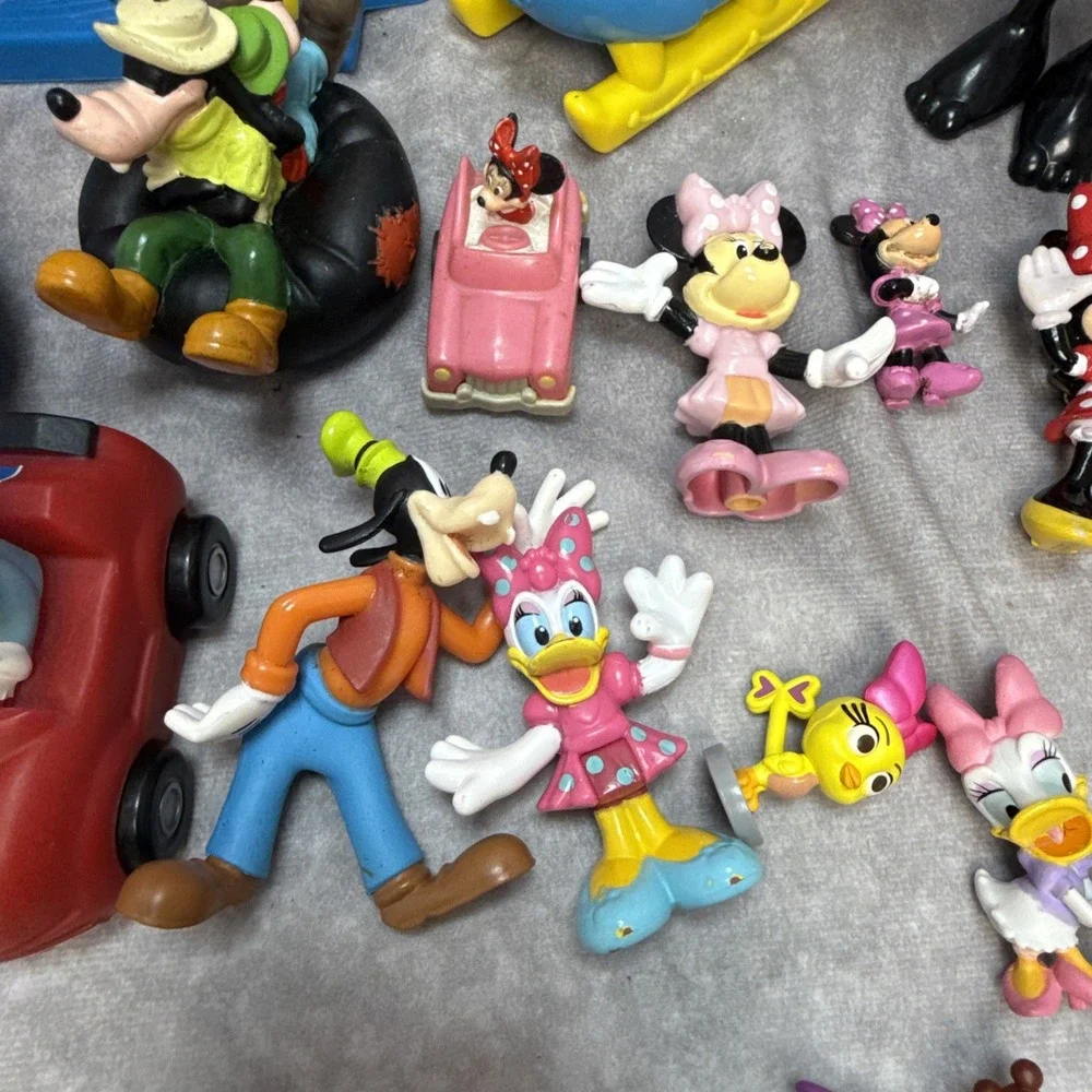 Fisher Price Little People Mickey & Minnie Mouse House Figures Lot Of 28 Vintage